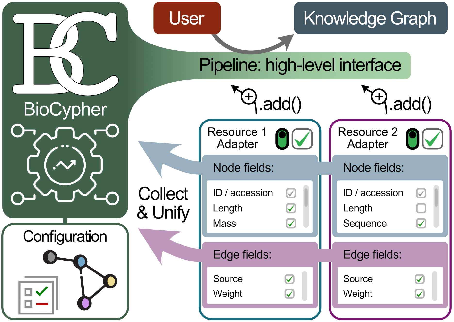 BioCypher pipeline interface